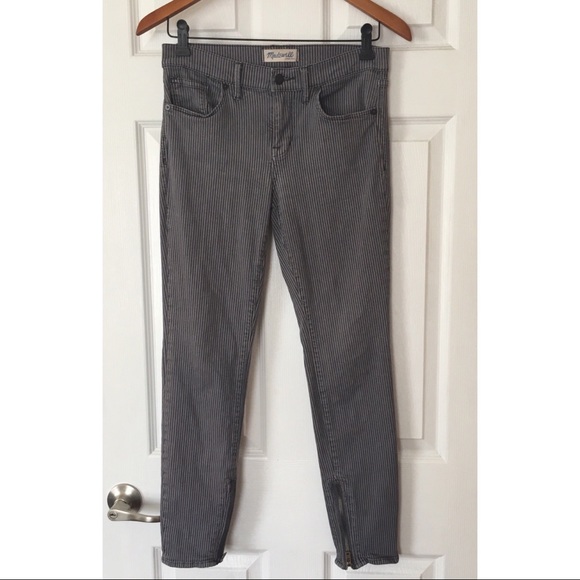 madewell pinstripe jeans